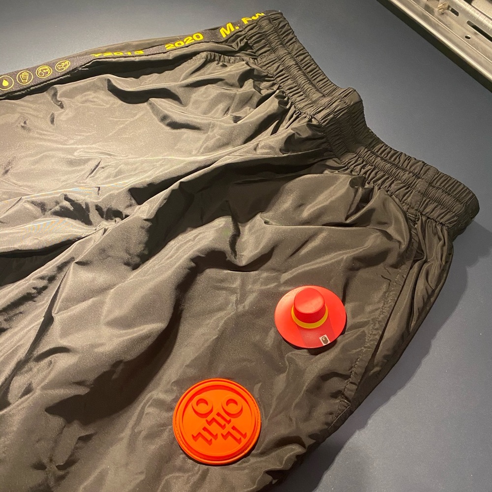 Off White Nylon Track Pants